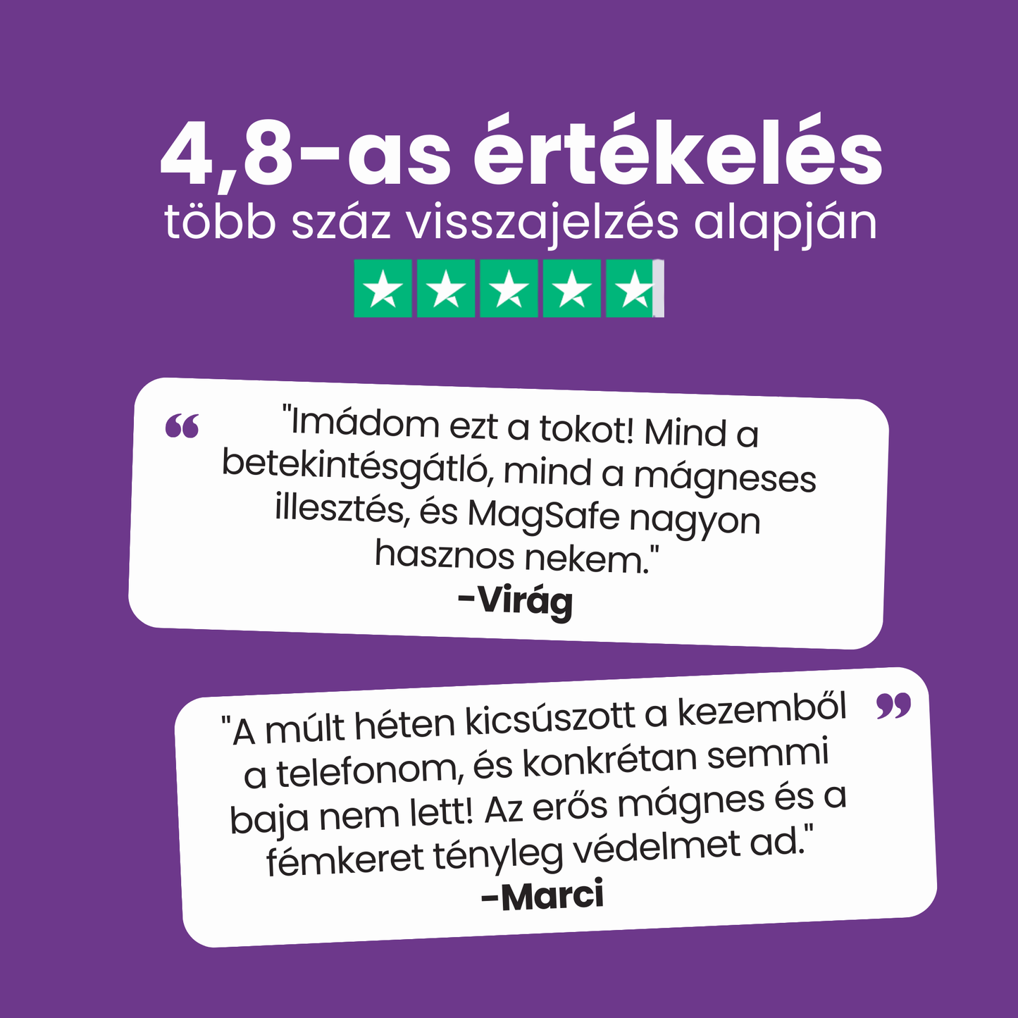 MagVibe iPhone Betekintésgátló tok