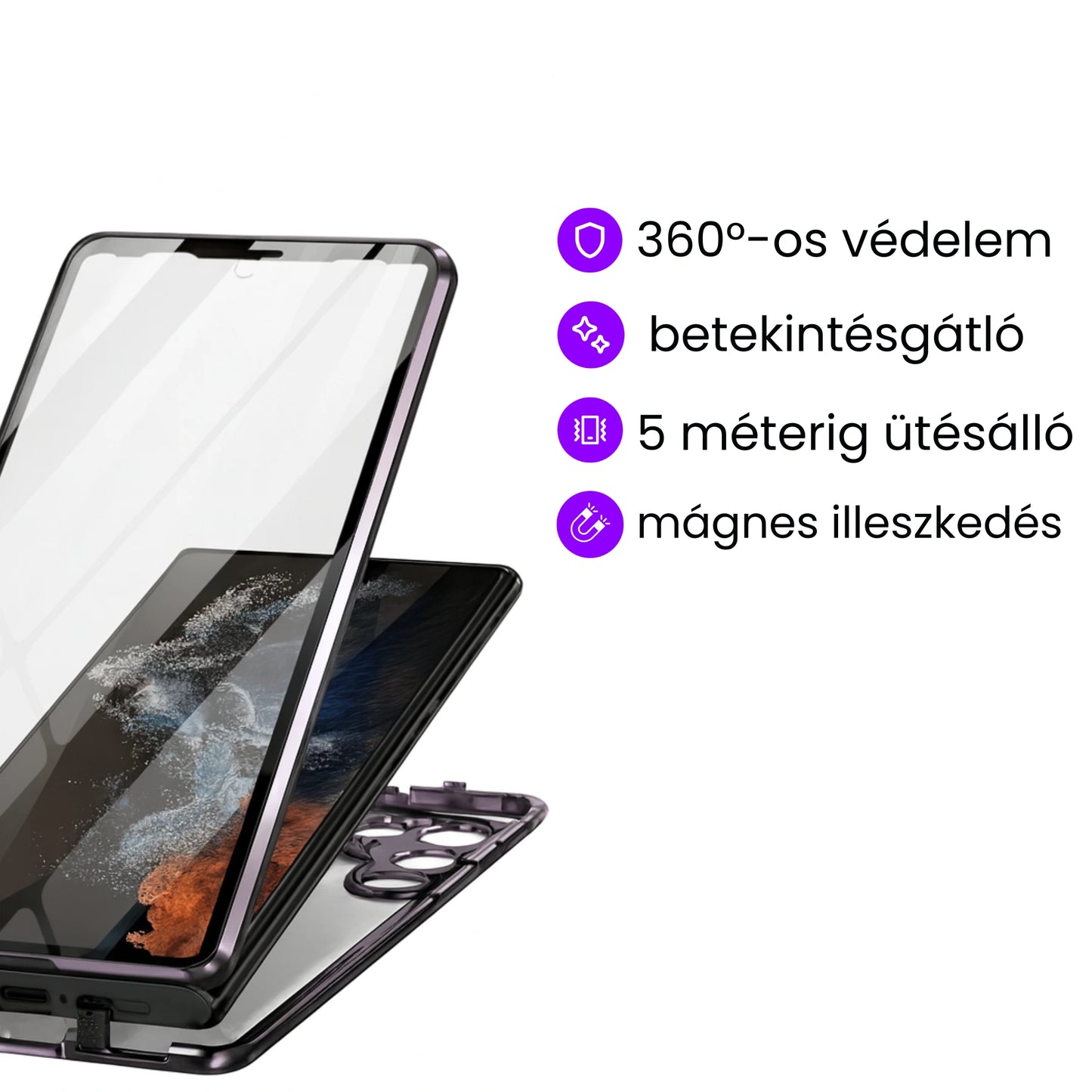 MagVibe Samsung Betekintésgátló tok